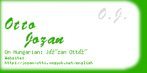 otto jozan business card